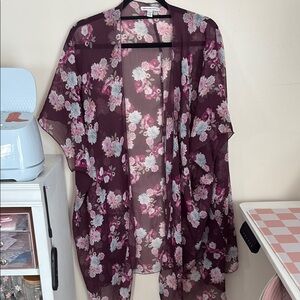 Floral Sheer Kimono Cardigan